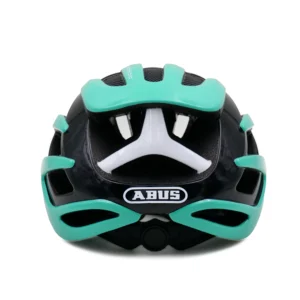 abus airbreaker cycling helmet turquoise blue back view