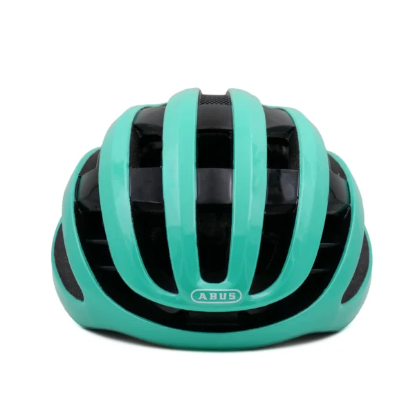 abus airbreaker cycling helmet turquoise blue front viw