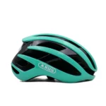 abus airbreaker cycling helmet turquoise blue right side view